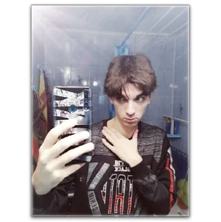 Стикер Мальчик хулиганчик - 9