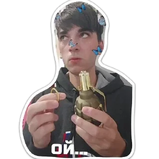 Стикер Мальчик хулиганчик - 4