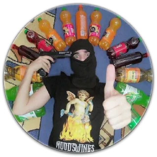 Стикер Мальчик хулиганчик - 3