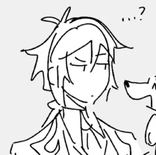 Sticker Zhongli (& Childe) - 10