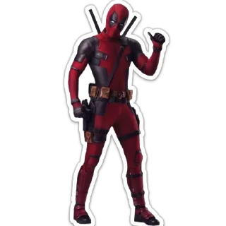 Sticker анти детпул и анти росомаха - 6