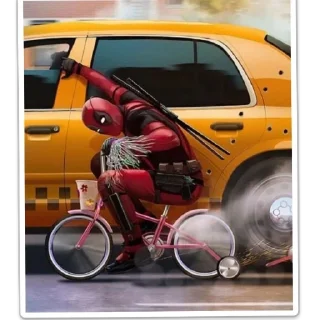 Sticker анти детпул и анти росомаха - 10