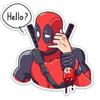 Sticker анти детпул и анти росомаха - 3