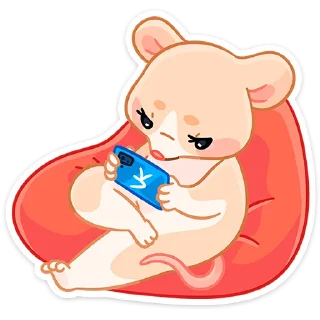 Sticker @TgSticker Крошка Обнимышка без надписей - 3