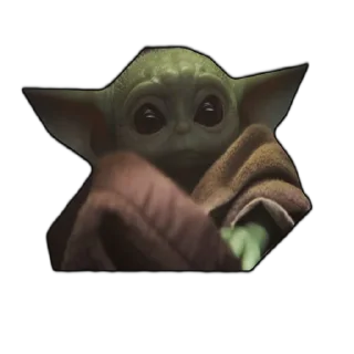 Стикер baby yoda - 5