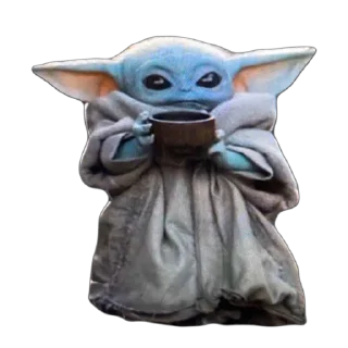 Стикер baby yoda - 1