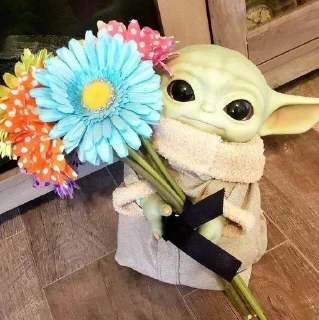 Стикер baby yoda - 10