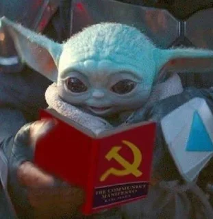 Стикер baby yoda - 1