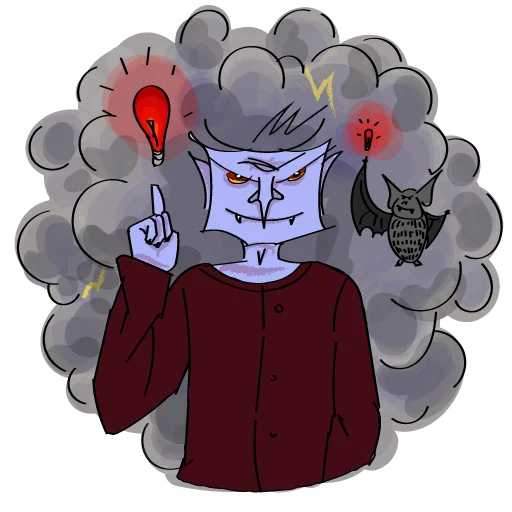 Стикер Плохой Вампир @stick17 - 2