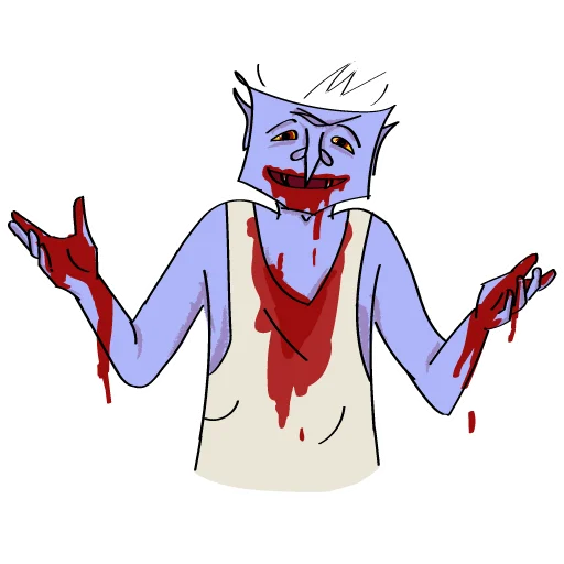 Стикер Плохой Вампир @stick17 - 0