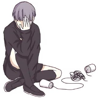 Sticker Тяжёлые будни Рикки @Nyasticks - 10