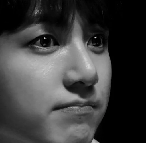 human face black and white person