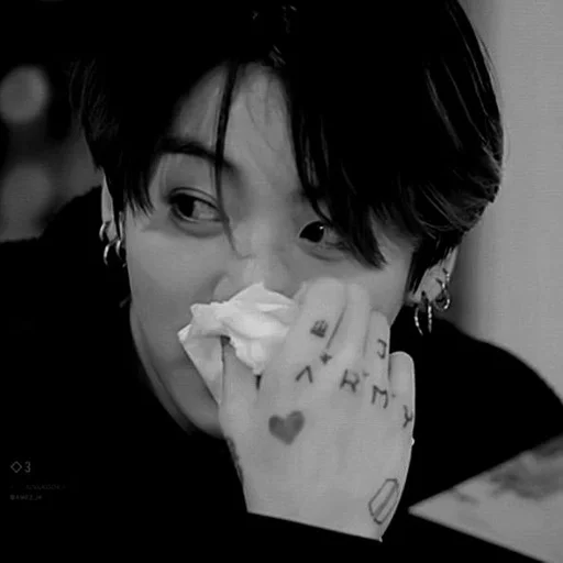 person black and white human face