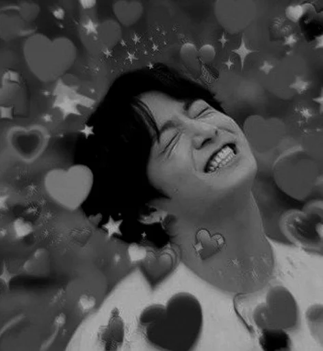 человеческое лицо улыбаться черно-белый