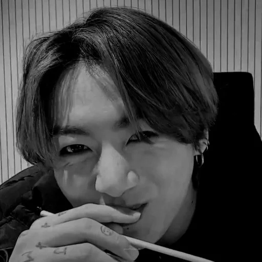 person human face black and white