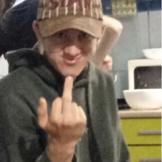 Sticker Банда 3.я єбала - 9