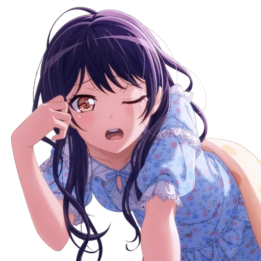 anime cartoon human face