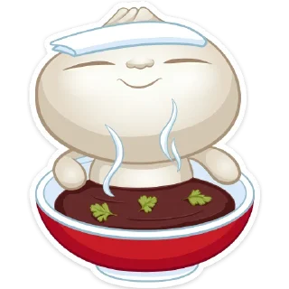 Стикер Пельмешка Бао (@TgSticker) - 1