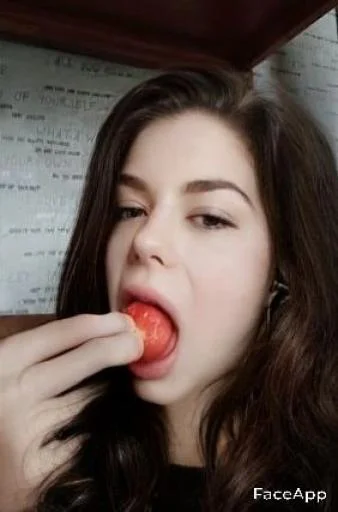 person human face lip