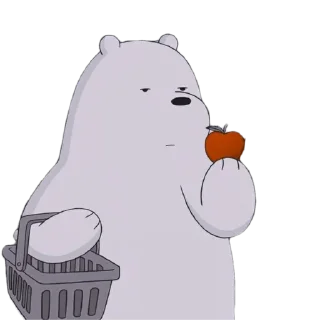 Стикер Bare Bears by @peach_artworld - 4