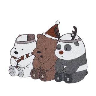 Стикер Bare Bears by @peach_artworld - 2