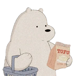 Стикер Bare Bears by @peach_artworld - 6