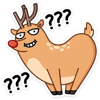 Sticker Олень Барни от @TgSticker - 4
