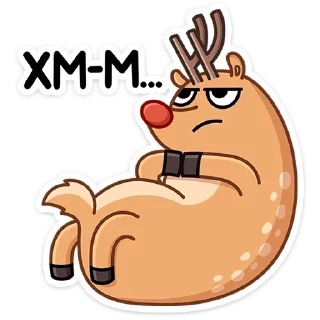 Sticker Олень Барни от @TgSticker - 9