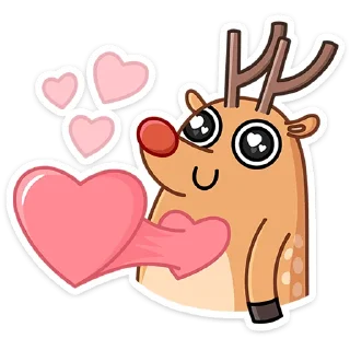 Sticker Олень Барни от @TgSticker - 1