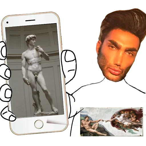 man human face mammal