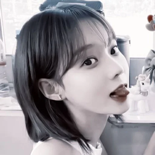 person human face bangs