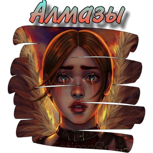 human face poster cartoon