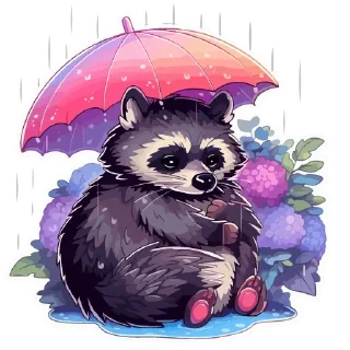 Sticker Енотики • @TgStickery - 0