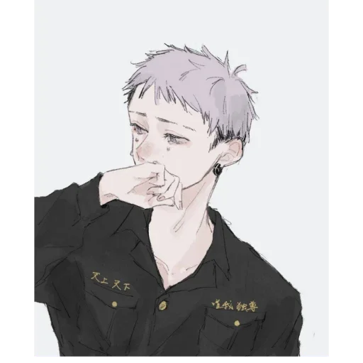 human face anime sketch