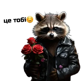 Sticker Єнот🦝 - 11