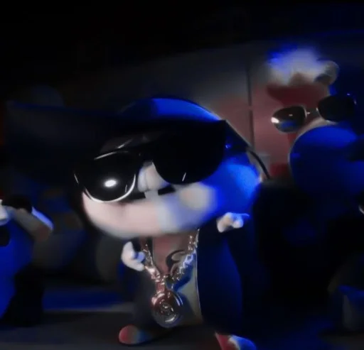 toy cartoon cobalt blue