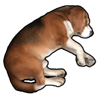 Стикер Бигль Гучи - 8