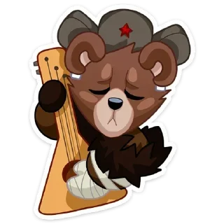 Стикер Медвежутка - @Stickers_vk - 8