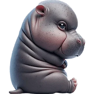 Sticker Бегемот @sbornikstickers - 5