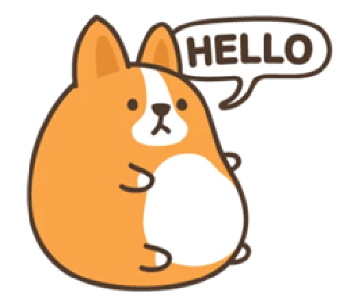 belly corgi | @cutestickers4you - 