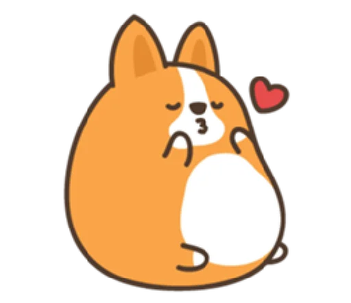 Стикер belly corgi | @cutestickers4you - 6