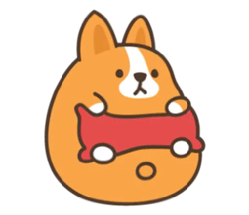 Стикер belly corgi | @cutestickers4you - 0