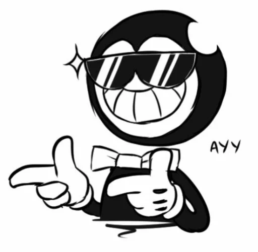 Sticker bendy - 0