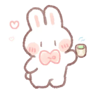 Sticker кролик! ➝ @benti_stickers 🐰💕 - 8