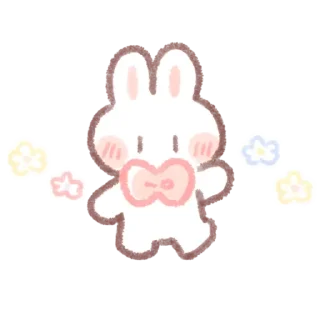 Sticker кролик! ➝ @benti_stickers 🐰💕 - 6