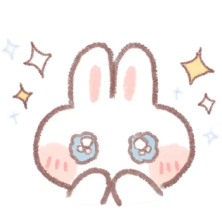 Sticker кролик! ➝ @benti_stickers 🐰💕 - 9