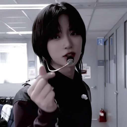 person indoor human face