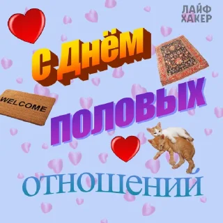 Стикер С Днём секса @aboutbed | Лайфхакер - 2