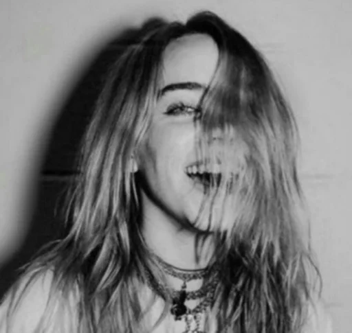 human face black and white portrait