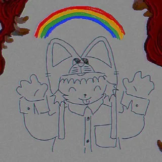 Стикер Йоко!! Сделаль @birdieDuo - 8